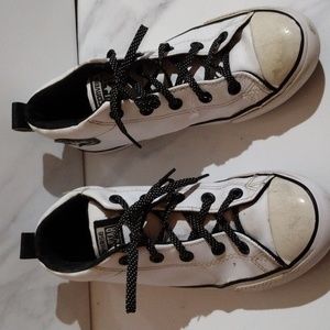 Converse Chuck Taylor White leather shoes Kids